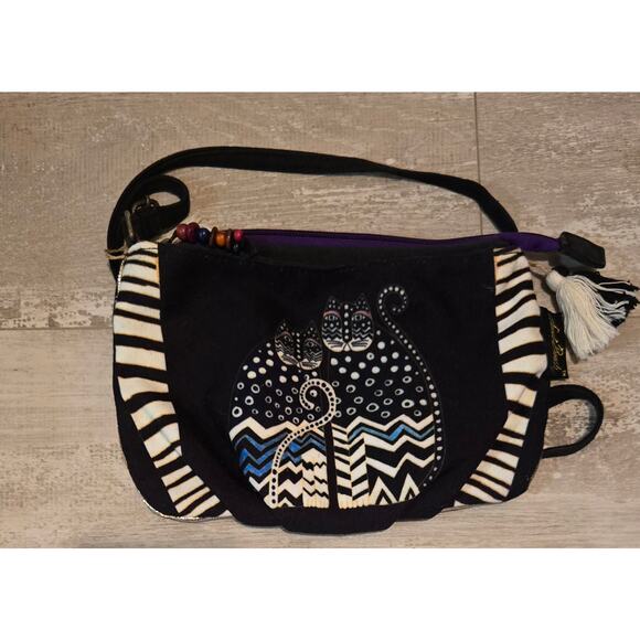 Larel Burch Feline Crossbody Bag with Stripe Ladies - Picture 2 of 11